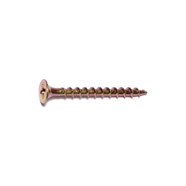 Buildright #6, Phillips Drive, Flat Head Wood Screw, Zinc Yellow Steel, 1117 PK 08273 - main